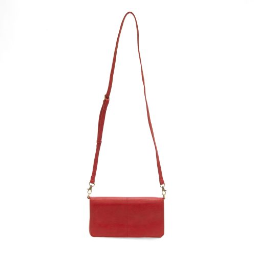 Red Everly Organizer Flap Crossbody