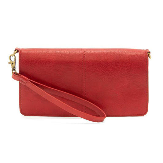 Red Everly Organizer Flap Crossbody