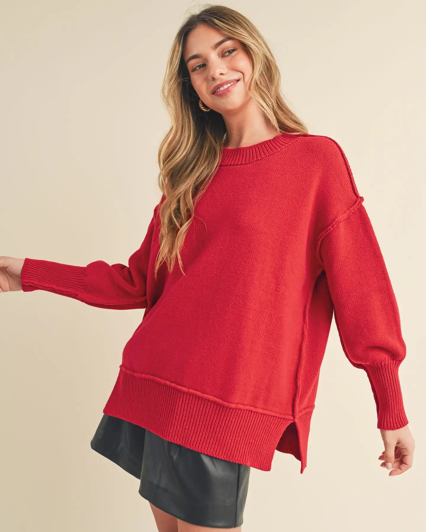 Ina Red Sweater