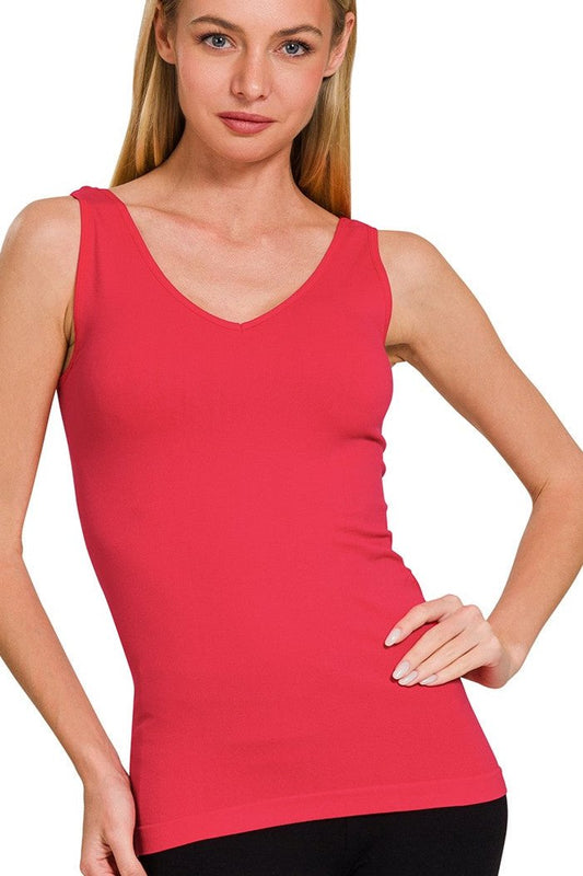 Red 2-way seamless tank