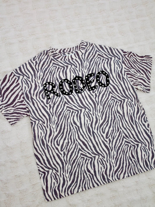 Rhinestone Oversized Rodeo Tee
