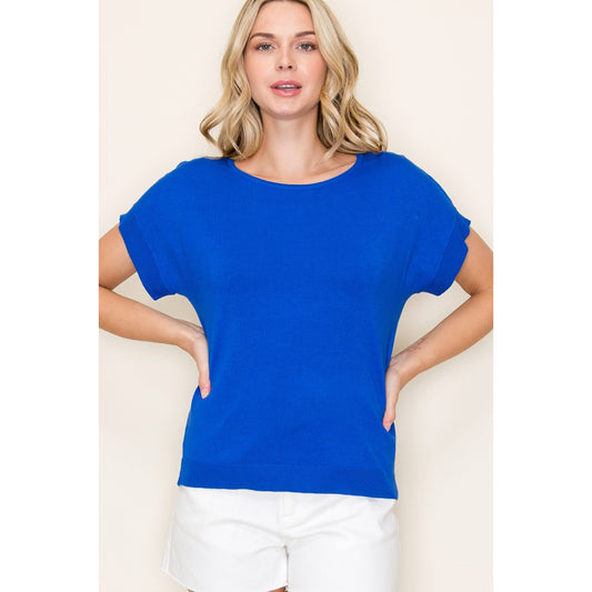 Royal Blue Everyday Pullover Sweater