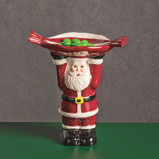 Figural Santa Candy Pedestal