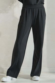 Black Sofie Soft Modal Relaxed Fit Pants