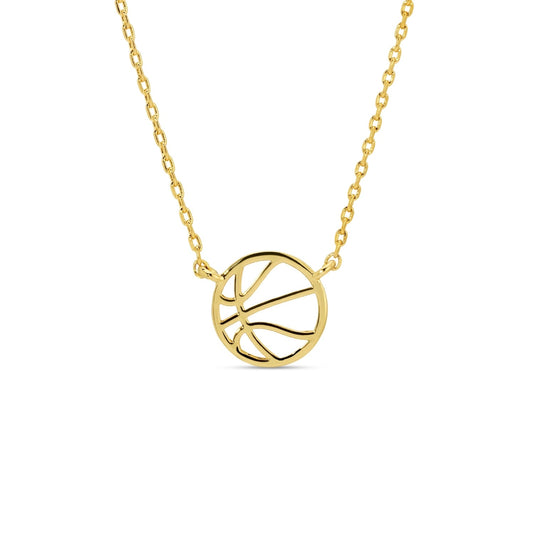 Basketball Petite Sports Necklace