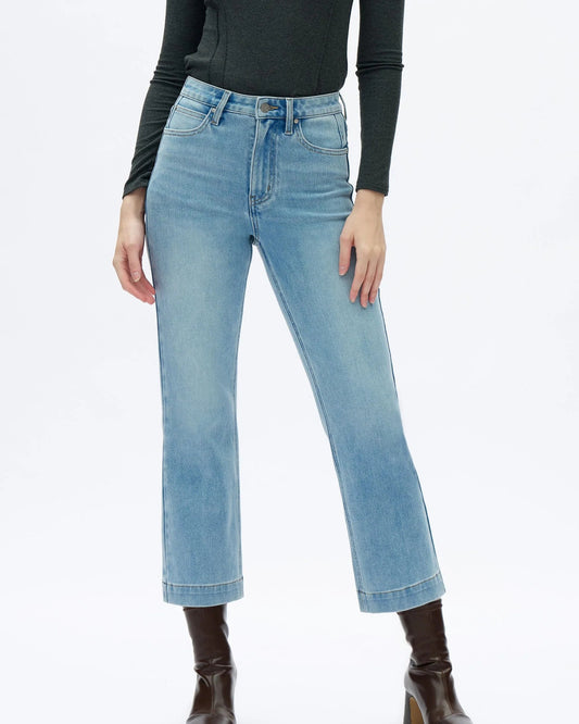 Bayeas High Rise Slim Straight Crop