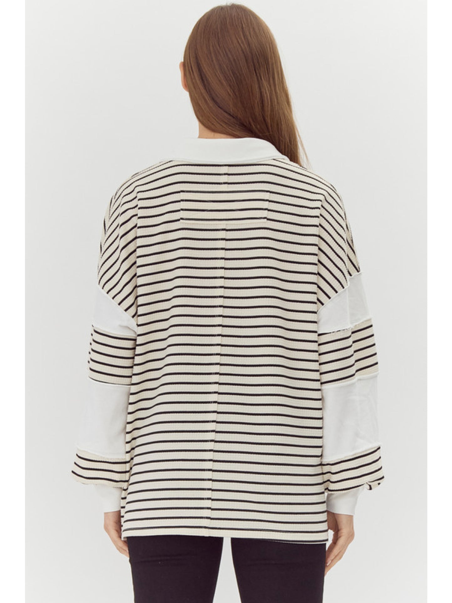 The Maggie Striped Oversized Top