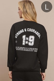 Strong & Courageous Ultra Comfy Pullover Sweatshirt