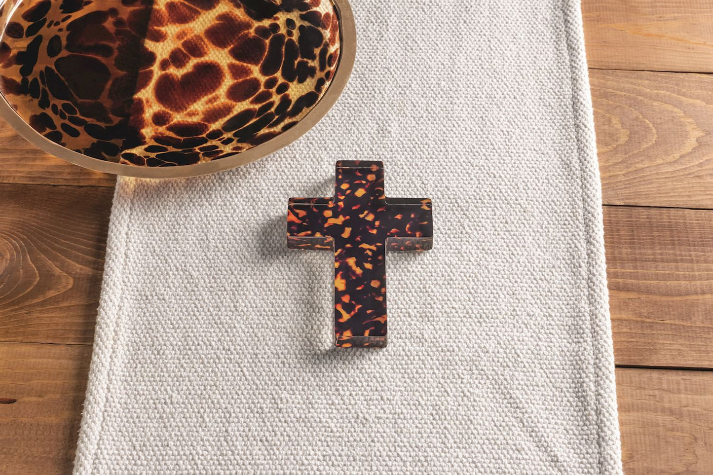 Mud Pie Tortoise Resin Cross