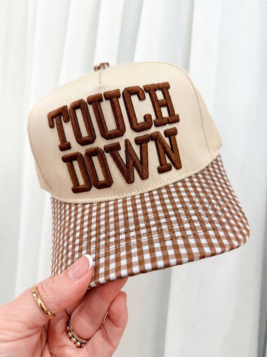 TOUCHDOWN Gingham Hat
