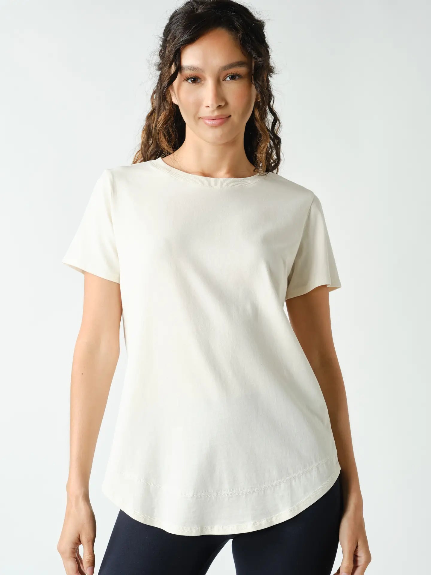 Vanilla Soft Curve Pima Cotton Tee