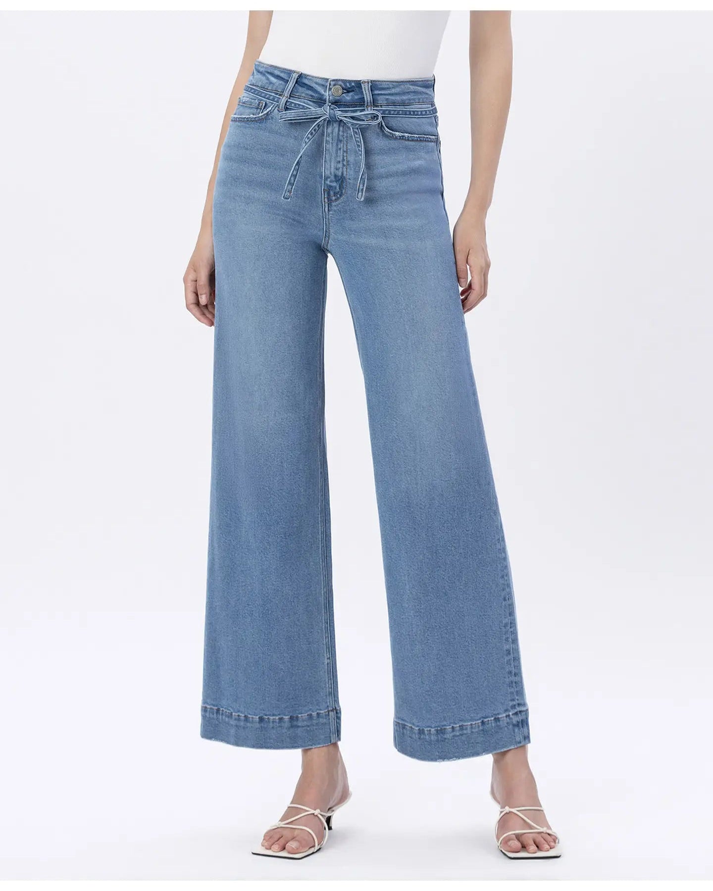 Vervet High Rise Trouser Jean with Tie