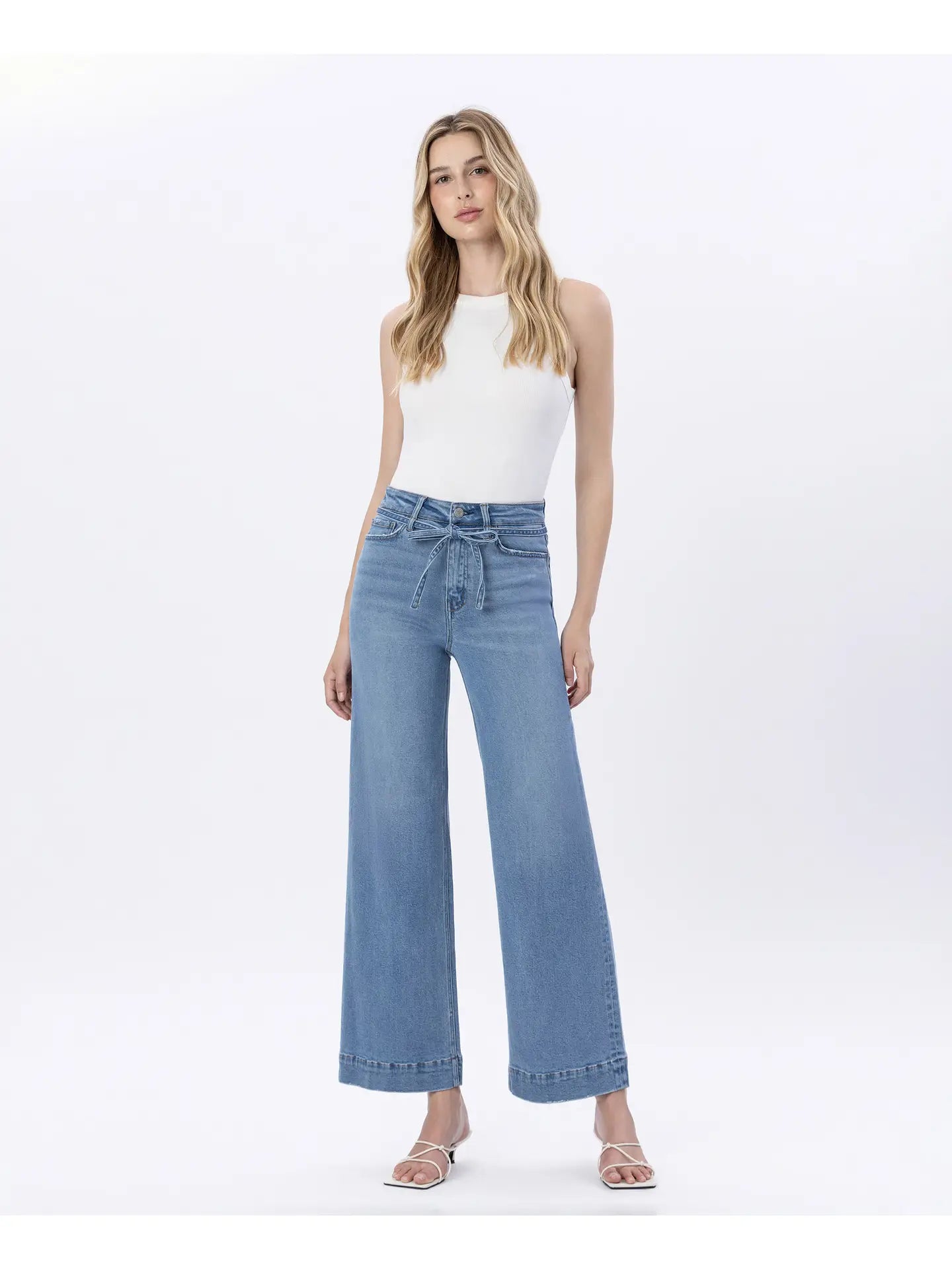Vervet High Rise Trouser Jean with Tie