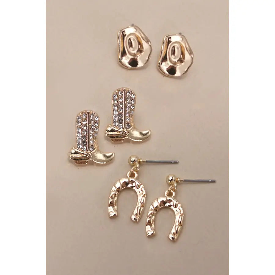 Western Trio Earrings