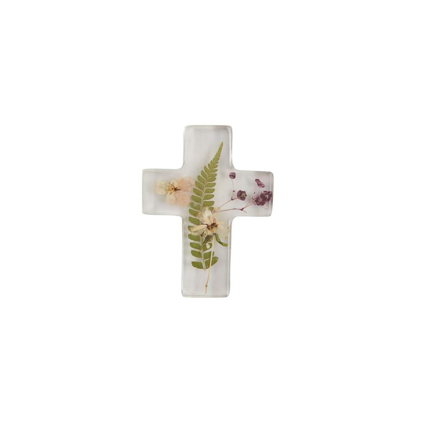 Mud Pie Dried Flower acrylic Cross