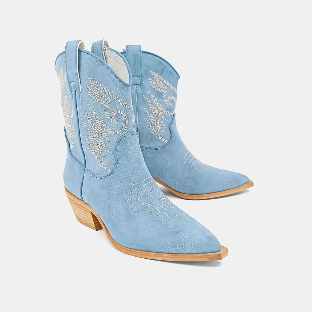 Sky Blue Cowboy Boots