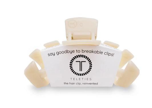 Teleties Medium  Hair Clip Almond Beige