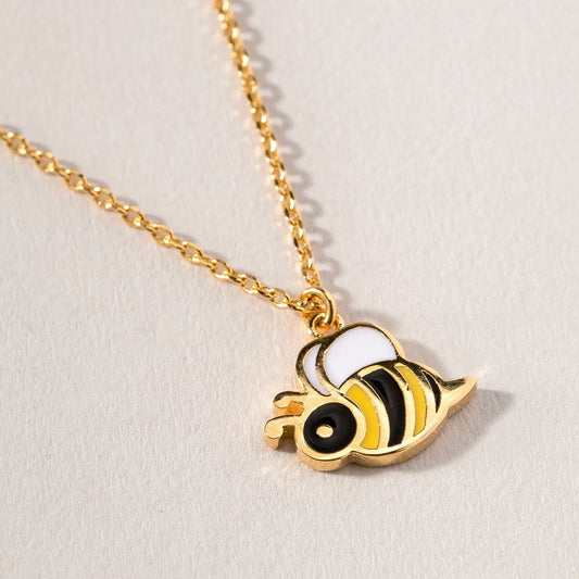 Kids bumble bee necklace