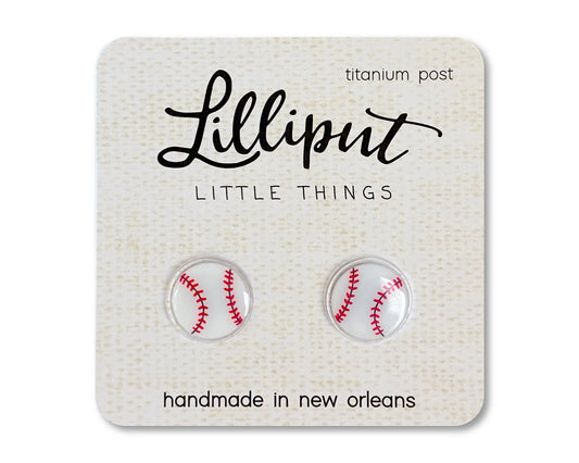 Little Baseball Earrings