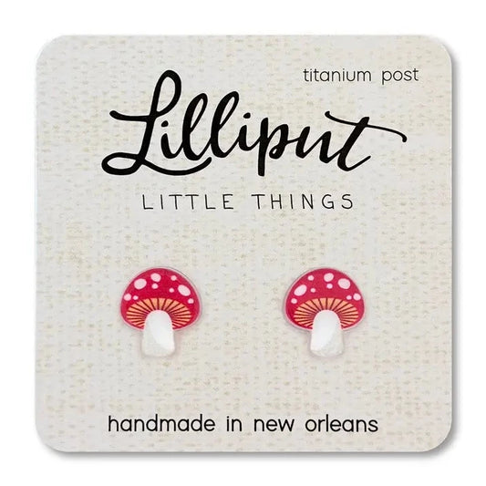 Little mushroom earrings