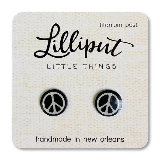 Little peace sign earrings
