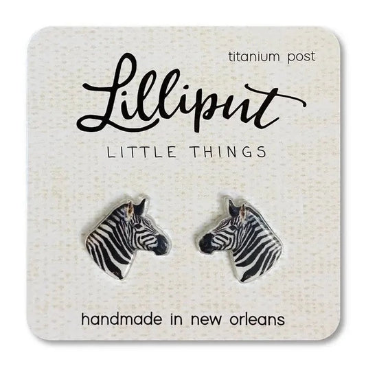 Little zebra earrings